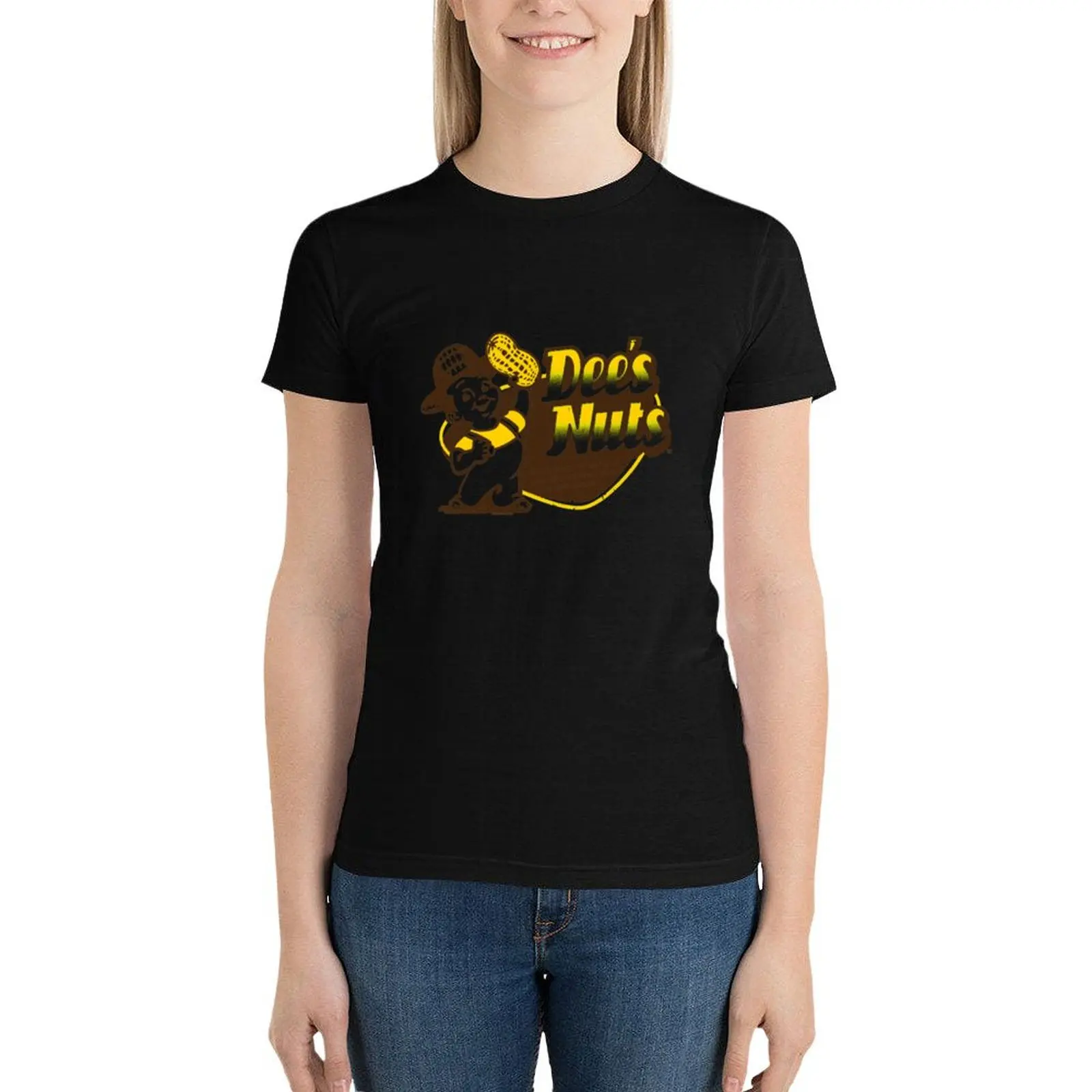 DEE'S NUTS T-Shirt Short sleeve tee hippie clothes Women's tee shirt