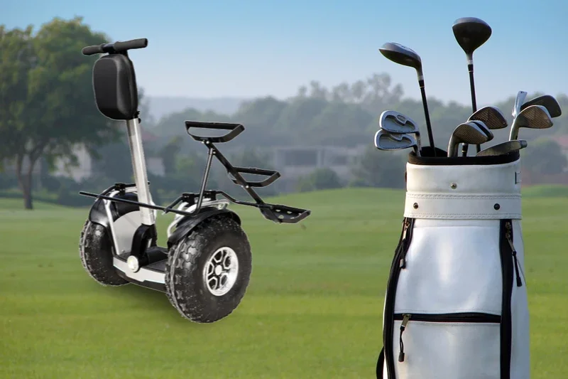 Smart Scooter Electric Chariot with Golf Bag Holder