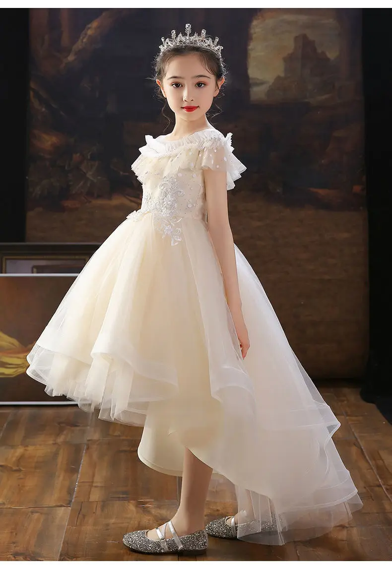 

Children's hair accessories flower girl wedding headdress top clip lace bow florets