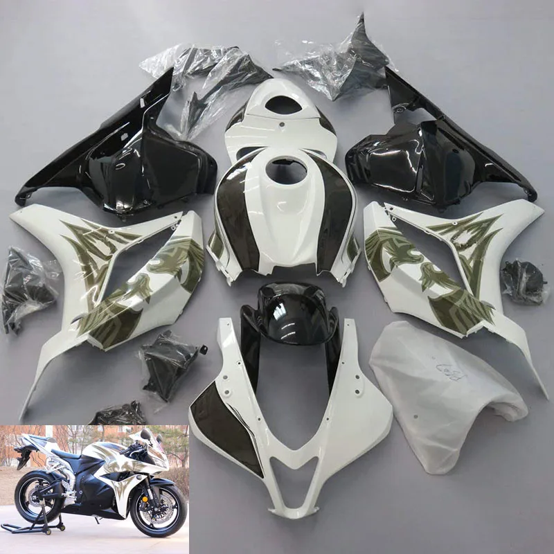 

Injection ABS Plastic Fairing kit for Honda cbr 600 rr 2009 2010 2011 2012 white black fairings CBR600RR 09 10 11 12 wsx88