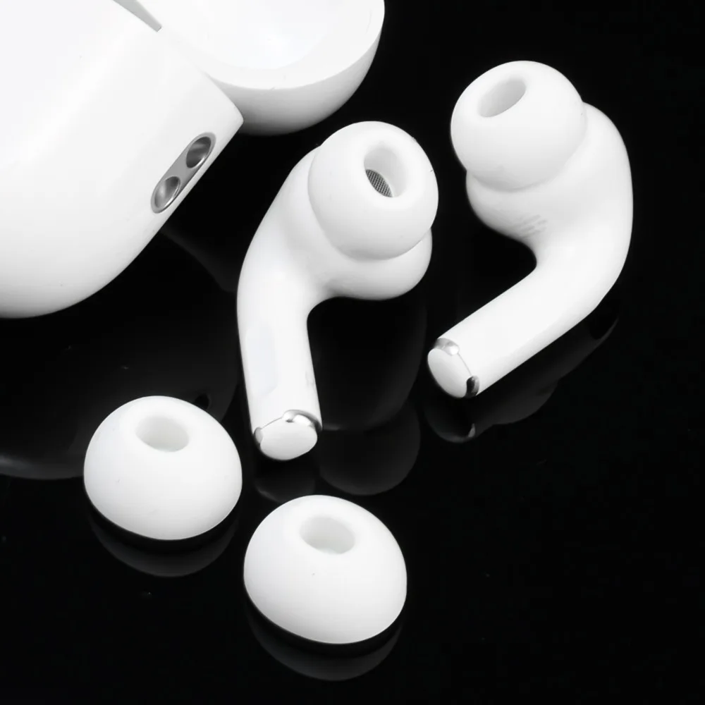 Soft Silicone Noise-Cancelling Earphone Eartips - Anti-Slip Protective Sleeve