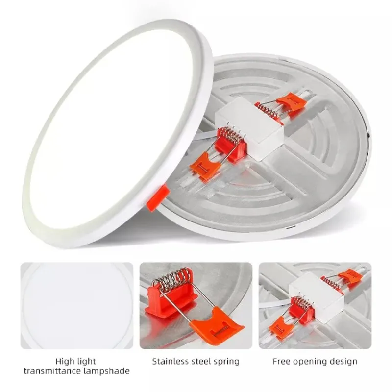 절단 구멍 조정 가능한 LED 천장 조명 매입형 패널 LED 통 AC110V 220V 알루미늄 실내 천장 조명
