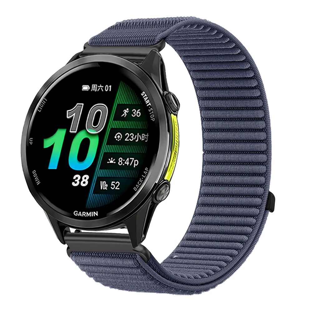 Nylon Loop Watch Strap Band – Adjustable Wristband Bracelet, 20mm/22mm Width