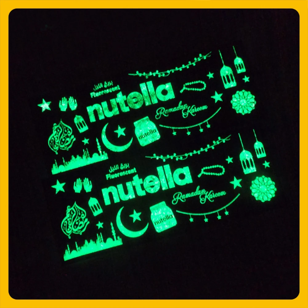Description Picture 6 of itemGlow in the Dark Self-adhesive Permanent Vinyl for cut Luminous Adhesive Film Sheets For Cups Mugs Car Home Window Decoration