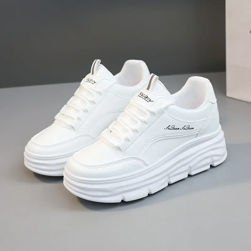 2024 Autumn New Women's Sports Shoes Korean Edition Thick