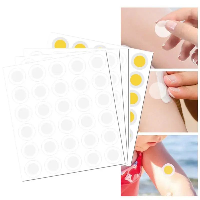 UV Sunscreen Sticker 120-count Sunscreen Dots UV Stickers Transparent Self-adhesive Detecting Sunny Patches For Women And Men