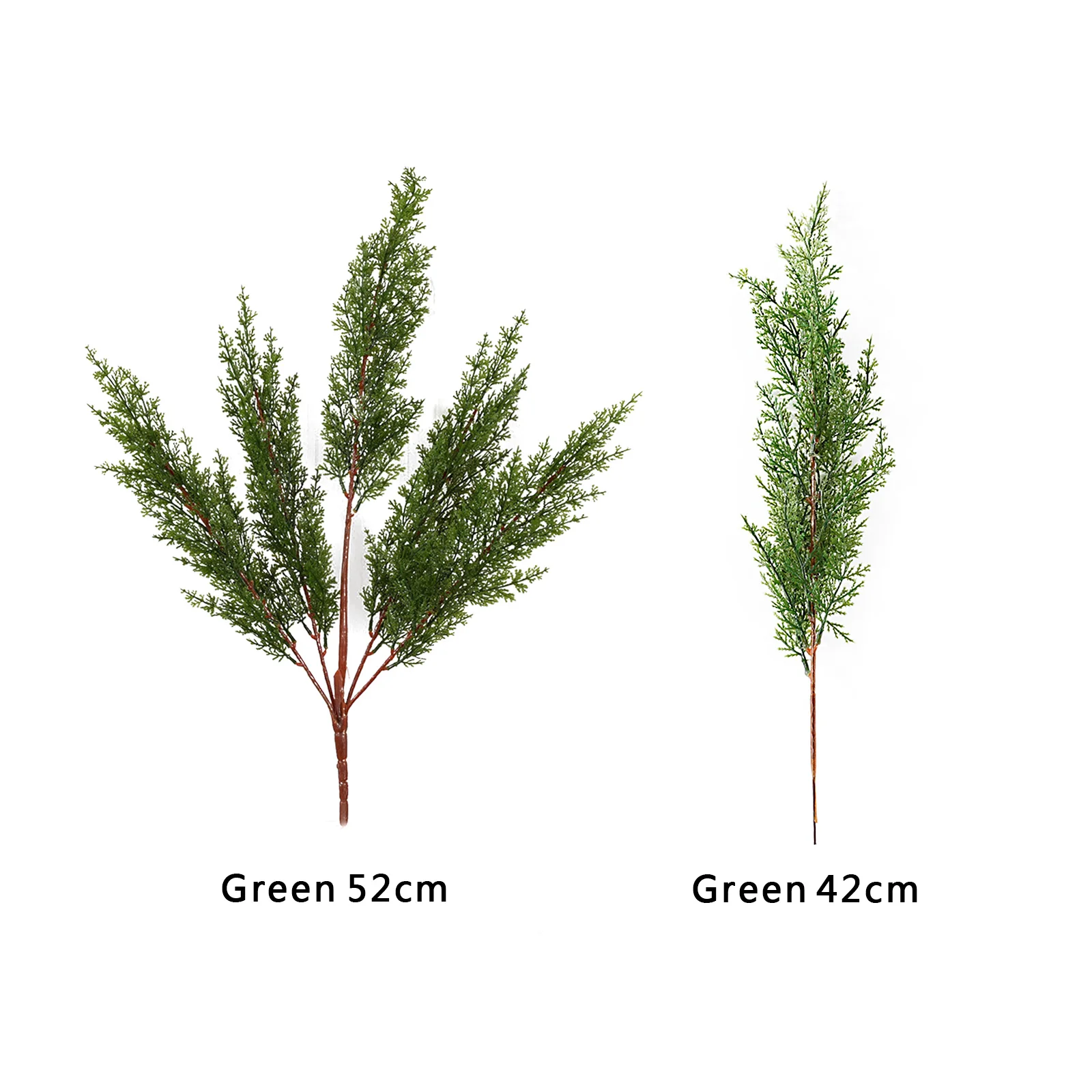 

Artificial Cypress Branches Simulation Plastic Blade Leaves Branch Fake Green Plant Home Garden Outdoor Decorations