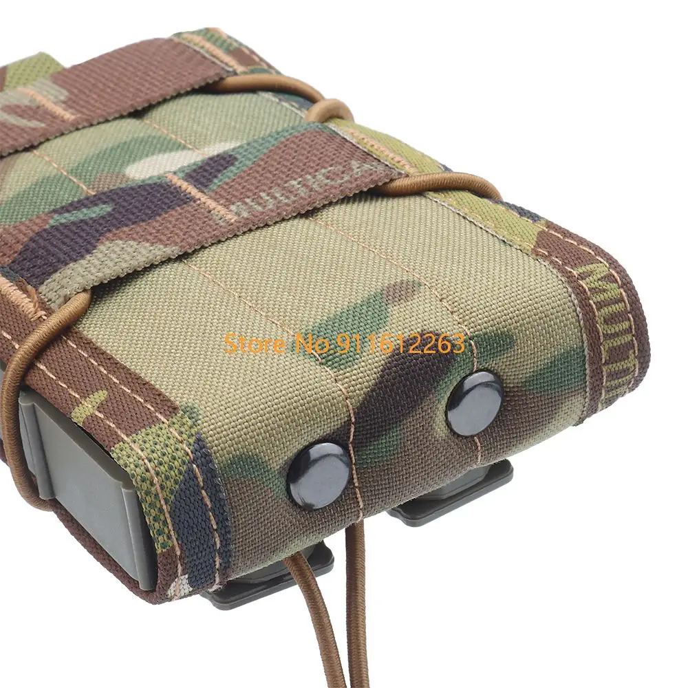 Tactical 5.56 Magazine Pouch Tiger Type M4 AR15 Rifle Pistol Single Mag Bag Molle Military Airsoft Hunting Bag