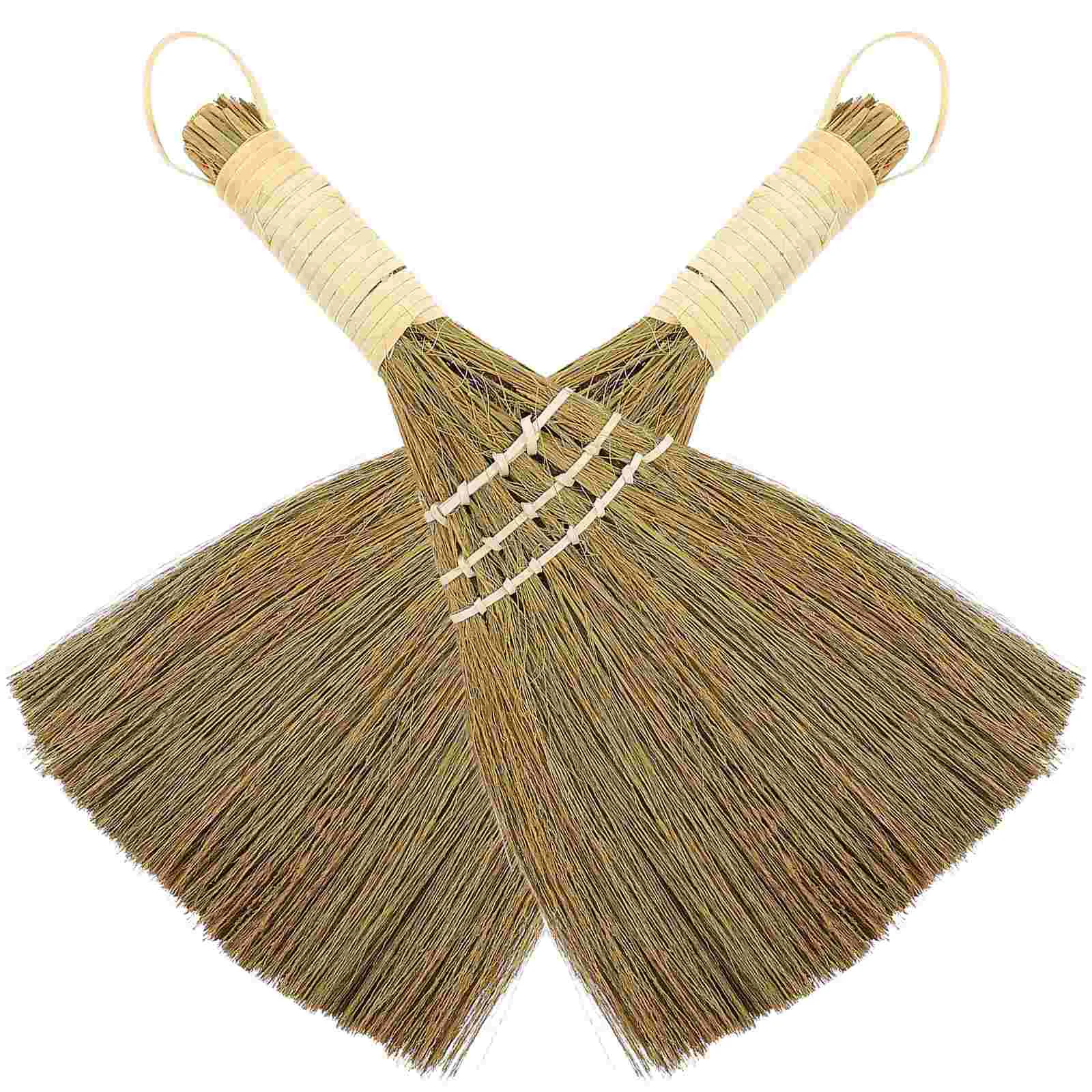 

Portable Desk Small Natural Whisk Broom Sweeping Hand Broomstick Soft Cleaning Dustpan L Broom