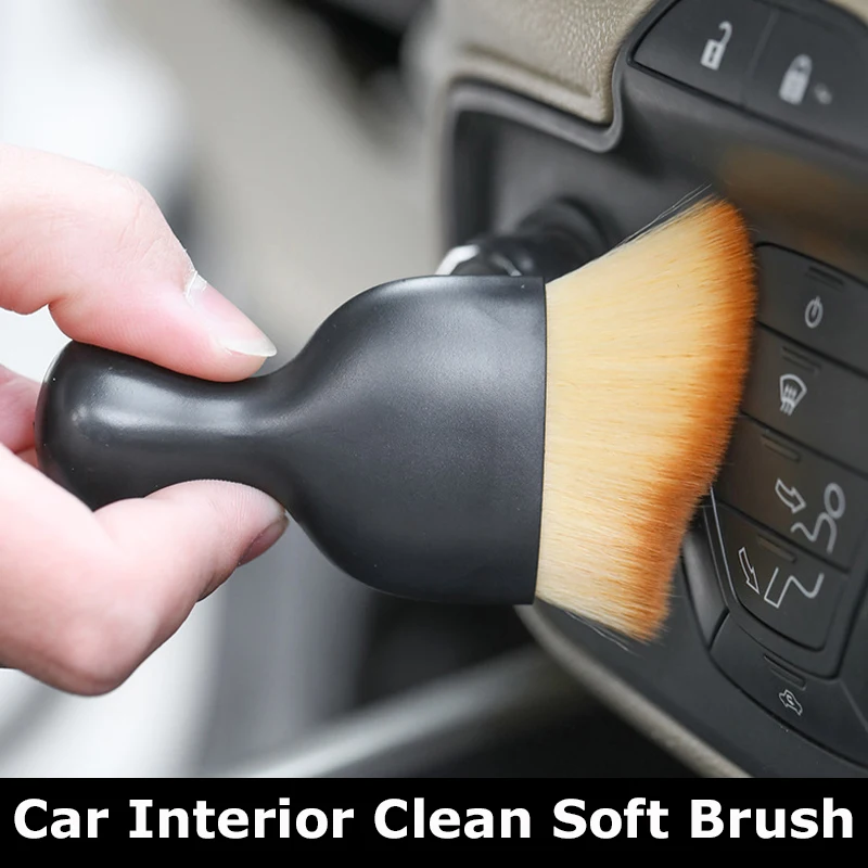 Car Interior Cleaning Soft Brush For VW Polo Passat B6 B7 B9 CC Golf 5 6 7 Jetta MK5 Tiguan Touran Arteon EOS Dust Tool Accessor
