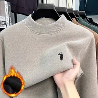 Personnalisé hommes marque exquise Paul classique brodé confortable tricoté pull automne hiver nouveau velours chaud à manches longues 5