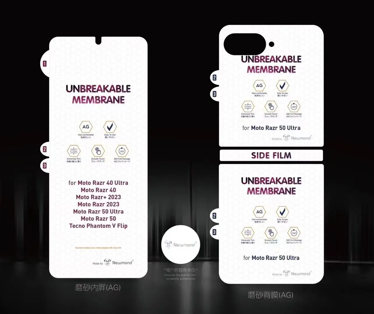 Ultra Soft Frosted Full-Coverage Hydrogel Screen Protector Film