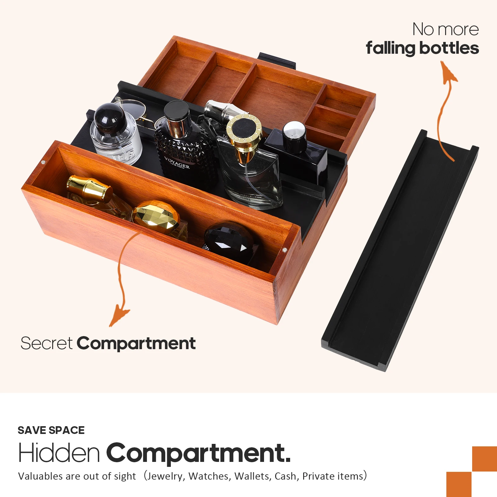 Upcessory Parfüm-Organizer Für Herren - 5-stöckig Mit Schublade Und Geheimfach
