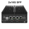 Topton Fanless Mini PC 4*/2*10G SFP+ Intel i7 13620H 8505 Firewall 4xi226-V 2.5G 2*DDR5 NVMe Industrial Computer Server Proxmox 3