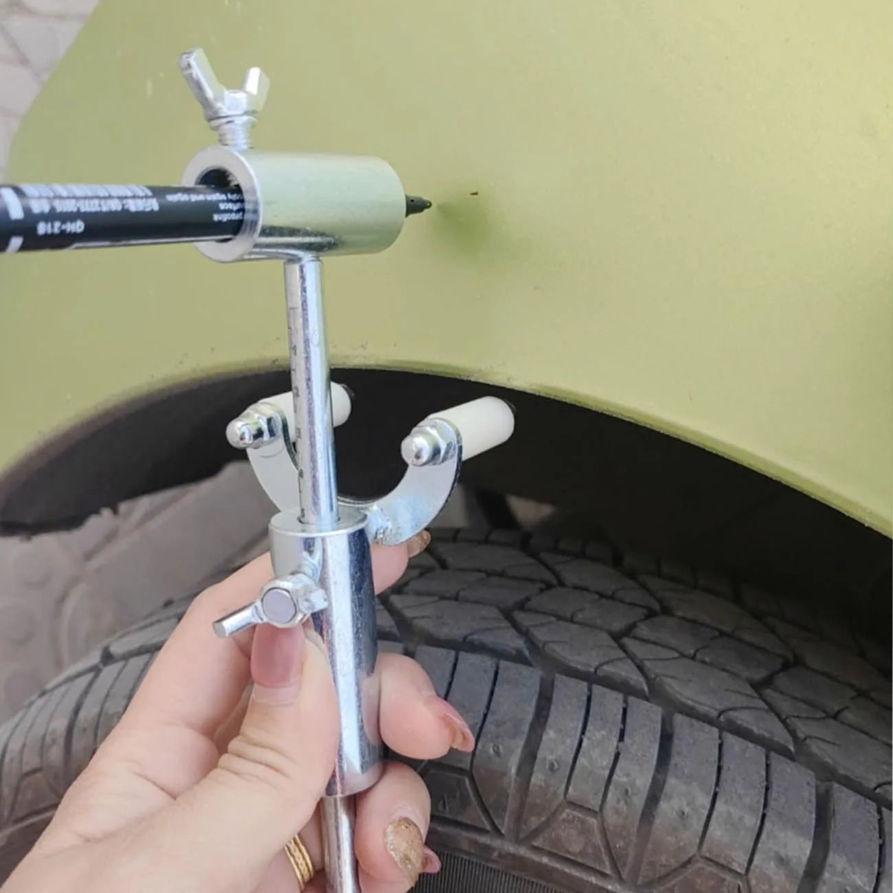 Groove Repair Scriber Wheel Eyebrow Auto Car Automotive Marking Tool Arch Parallel Dent - View #6