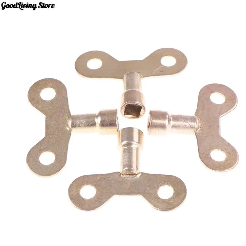 4pcs Square Socket Brass Radiator Keys Plumbing Bleeding Key Solid