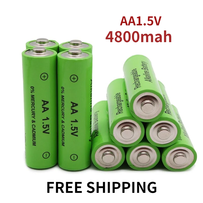 New Aa Battery 4800 Mah Rechargeable Battery Nimh 1.5 V Aa Battery For