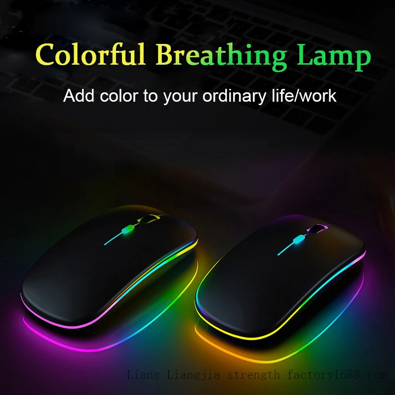 Rechargeable Wireless Mouse for Laptop and PC