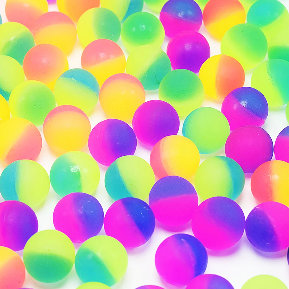 Outdoor Bounce Ball Game Kids Party Toys Birthday Gift Giveaway Pinata Filler Halloween Christmas Carnival Party Gift 10Pcs 25mm bouncing balls toy