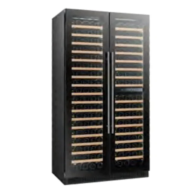 Constant Temperature 740L 316 Bottles Glass Door Bar Cabinet Built In Wine Cooler Fridge Refrigerator