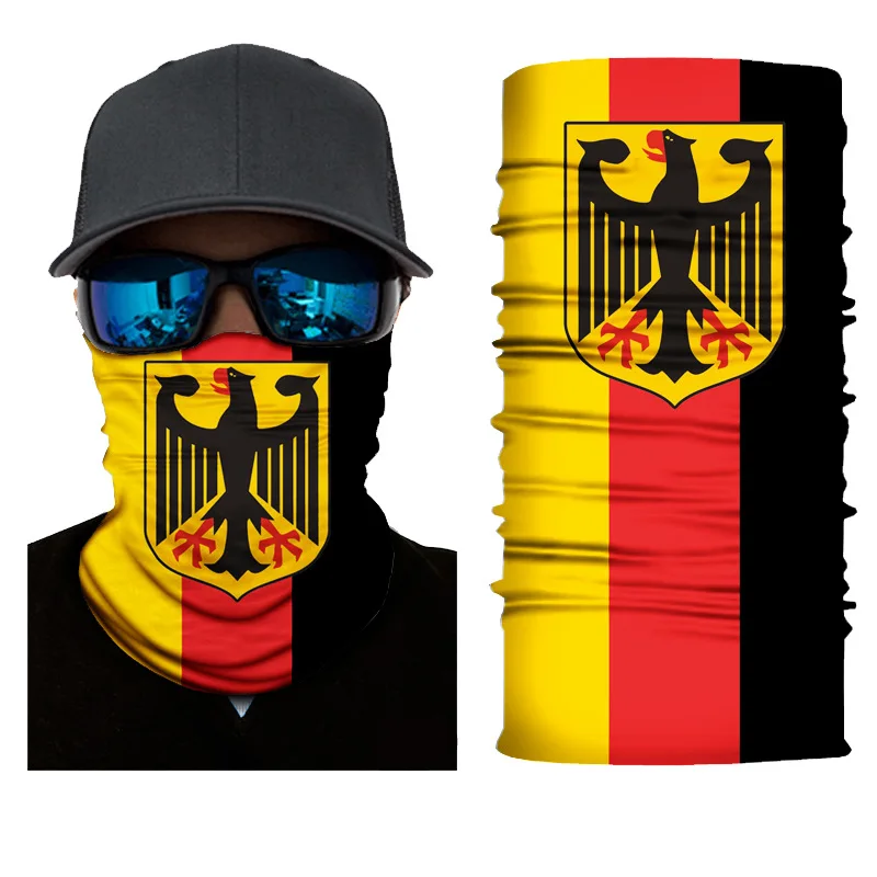 3D Printing Magic Seamless Mask USA Canada Brazil UK Flag Bandana Mountaineering Scarf