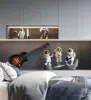 Figurine Home Decor Resin Astronaut Statue Collectible Spaceman Sculpture Decorative Music Ornament for Desktop Bookshelf Office 6