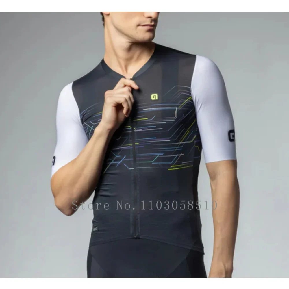 Men's Cycling Jersey Summer Anti-UV MTB Shirt with 3 Pockets Outdoor Sports Apparel Breathable Bicycle Clothing MTB Shirt Sports 4