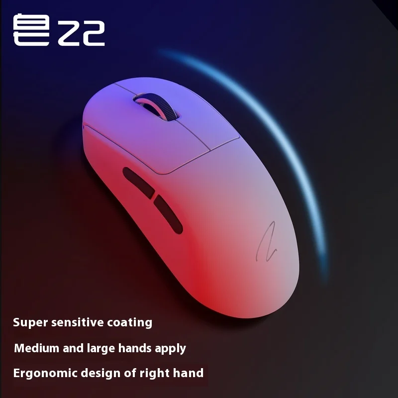 NEW Zaopin Z2 Max 8K Gaming Mouse Paw3950 Three Mode Wireless Bluetooth Ergonomics Laptop Hot Swap 65g Lightweight