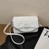 Minimalist Leather Crossbody Bag - Retro Textured Purse With Designer Letter Logo & Generous Storage For Daily Essentials 2