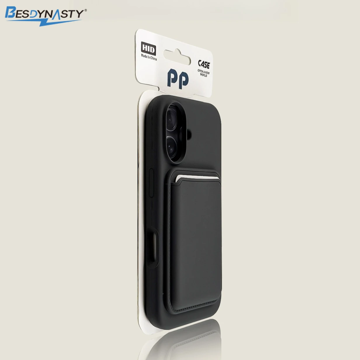 Magnetic Liquid Silicone Wallet Phone Case with Card Holder