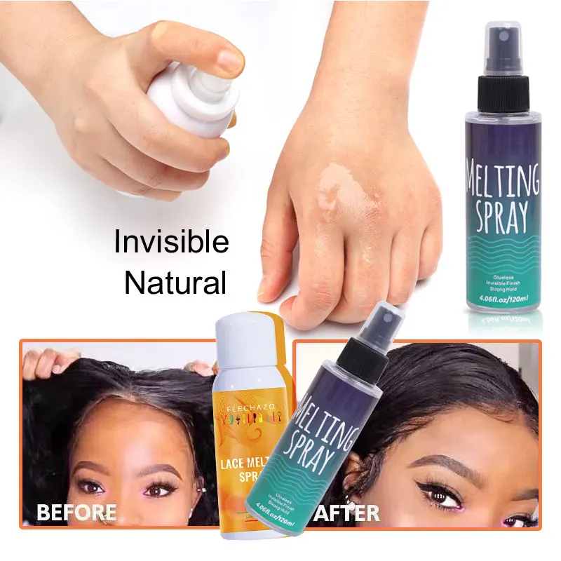 Lace Hold Spray Lace Melt Spray Strong Hold Glueless Wigs Edges Lay Down Quick Dry Bond Melting wig spray