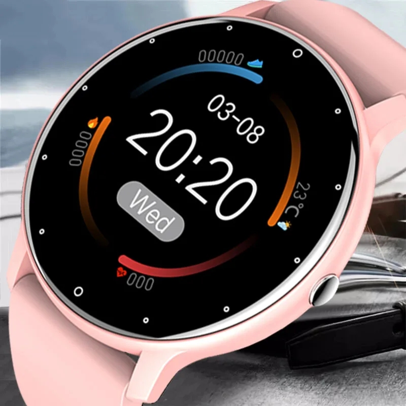 2022New Ultra thin Smart Watch Women Full Touch Screen Sport Fitness