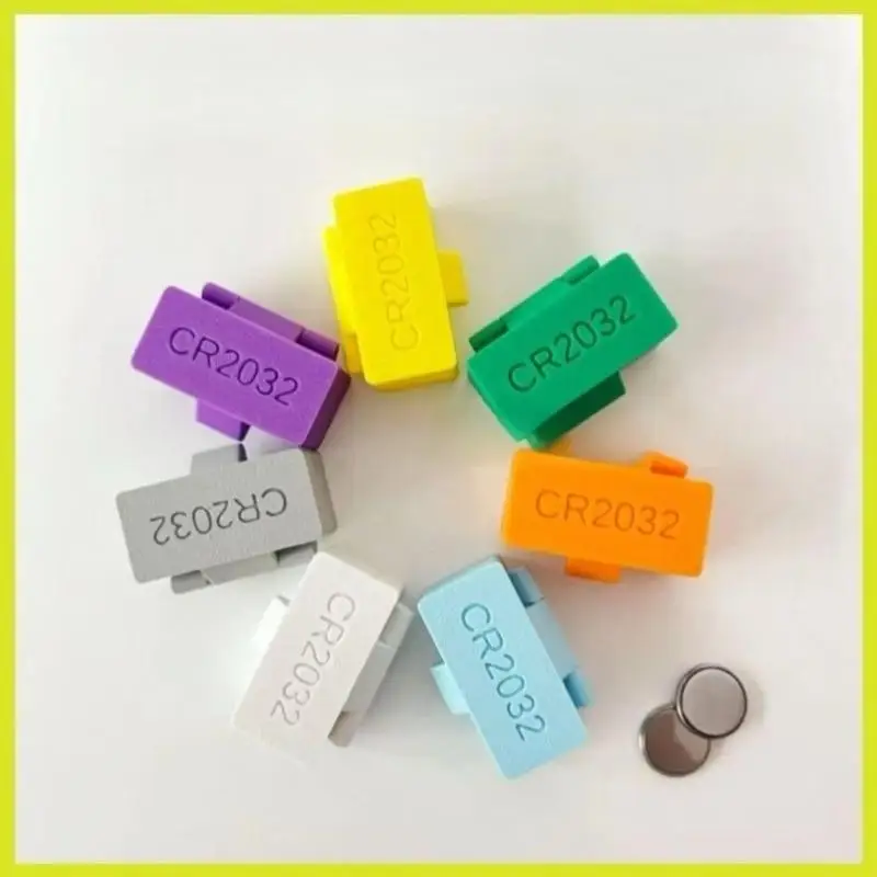 새로운 판매 1Pcs CR2450/LR44 버튼 배터리 보관 케이스 주최자 10/20 그리드 CR2032 버튼 배터리 보관 상자