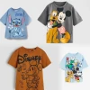 Printed Cartoon Mickey T-shirt Summer Clothing Loose Fashion Children's Wear Tops Tees Short Sleeved Kids Boy Clothes Tshirts 1