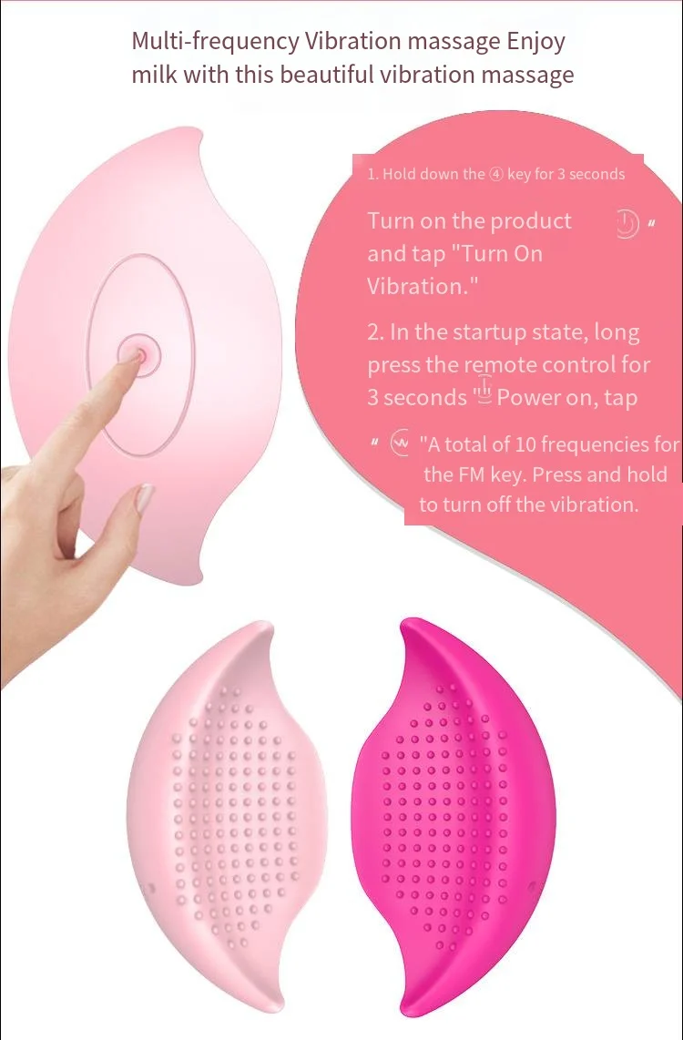 10 frequency wireless remote control chest massager chest invisible breast sticker massager chest massage_voghion.com