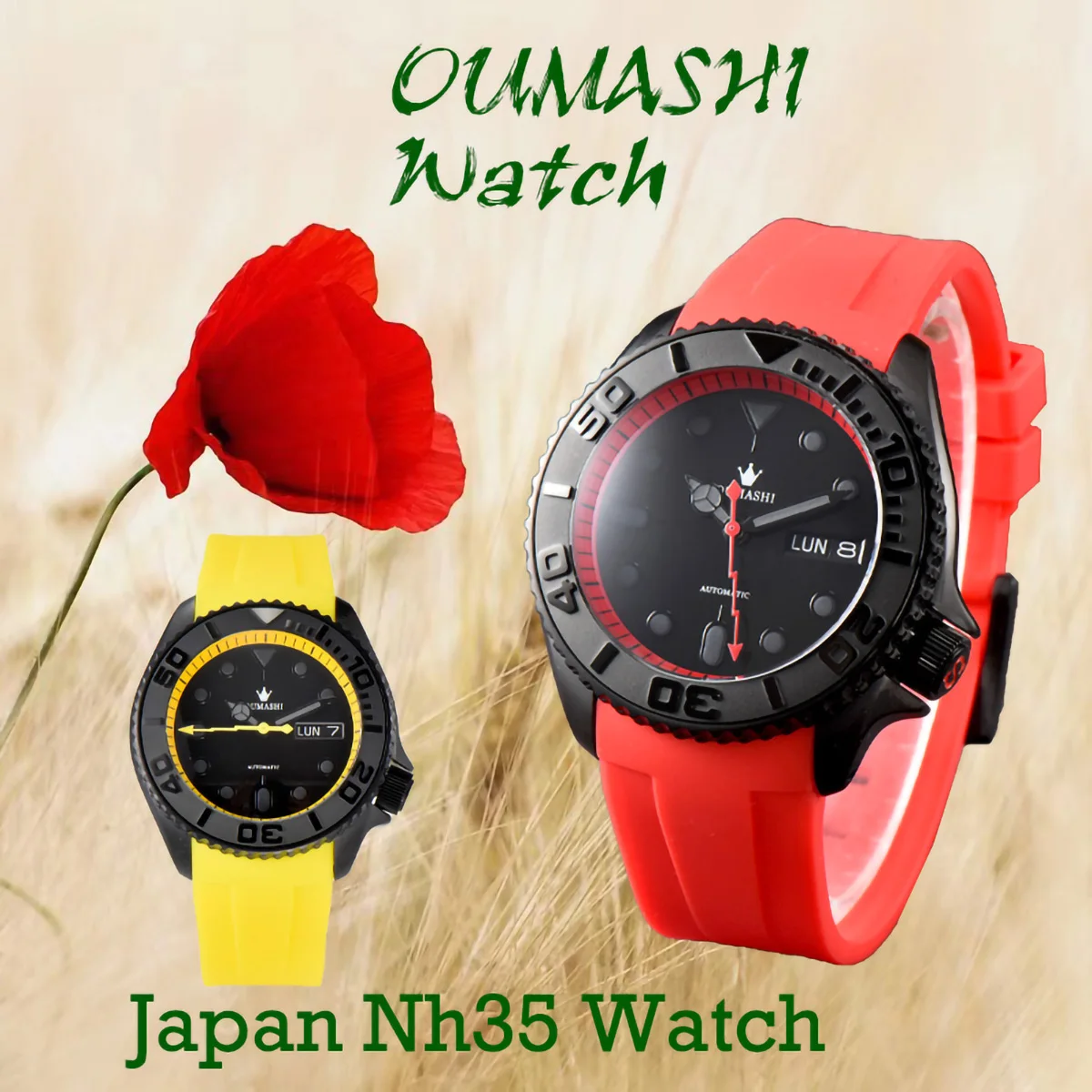 

Men watch for men DIY Custom Logo Watch Dial Stainless Steel Sapphire Glass case Glass Back Cover nh36 movement.