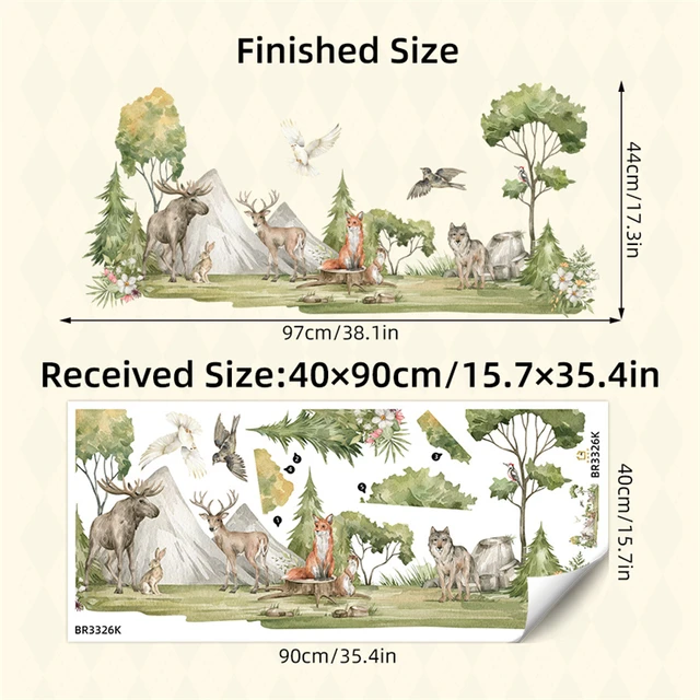 Decalmile Adesivi Murali Albero Grande Adesivi Da Parete Foglie Verde Uccelli Decorazione Murale Camerette Bambini Camera Da Letto Soggiorno - Foto 9