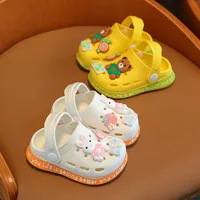 Children Summer Beach Clogs with Cartoon Holes Baby Casual Shoes Soft Soled Anti Slip Breathable Indoor Slippers for Active Kids 1