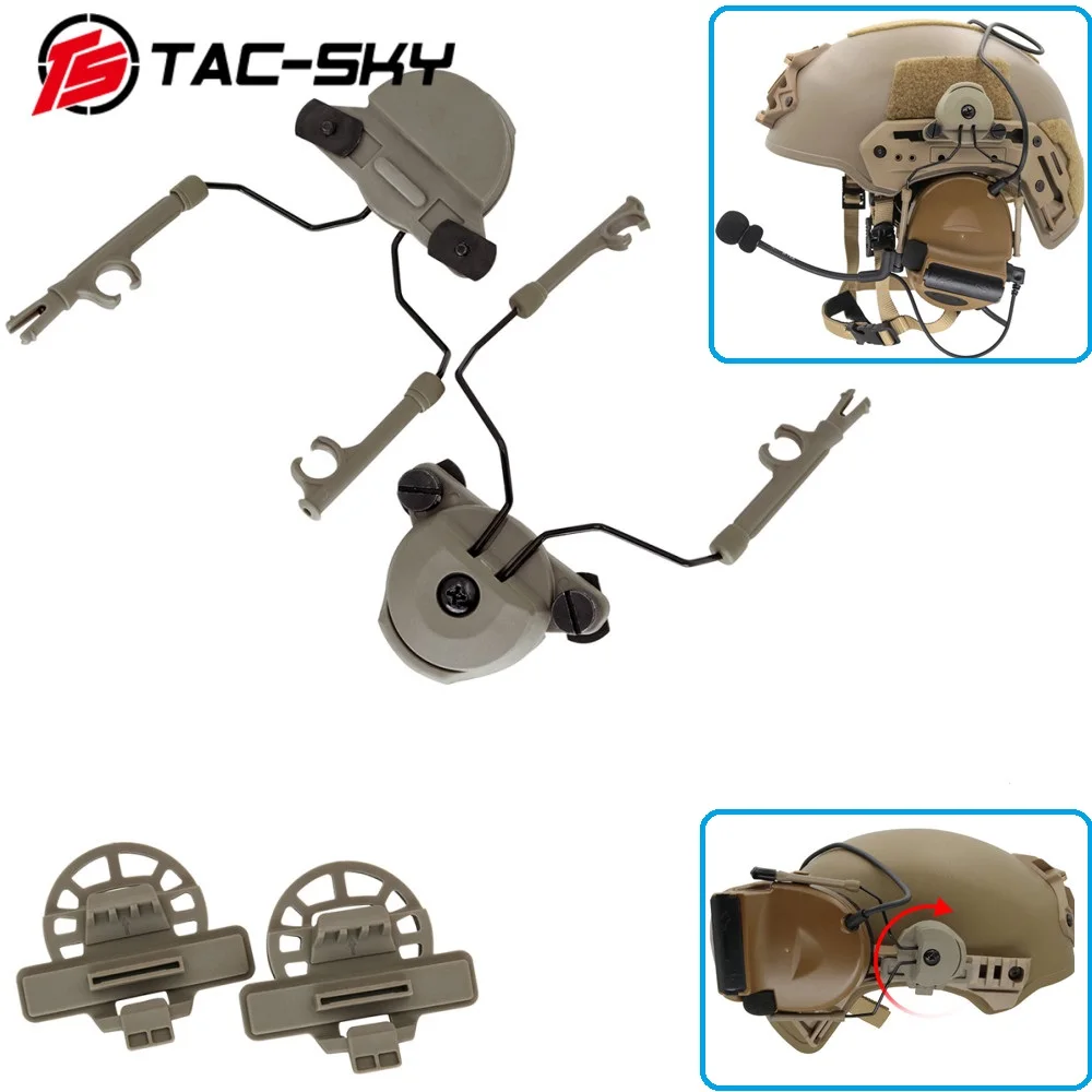 TS TAC-SKY Tactical Helmet Wendy Helmet Rail Adapter  Wendy TW Style Helmet EX 1.0 2.0 3.0 Series Rails for COMTAC Headset