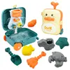Baby Bathroom Backpack Beach Toys Duck Trolley Case Storage Beach Accessories Shovel Mold Set Sand Toy Games Sandbox For Kids 1