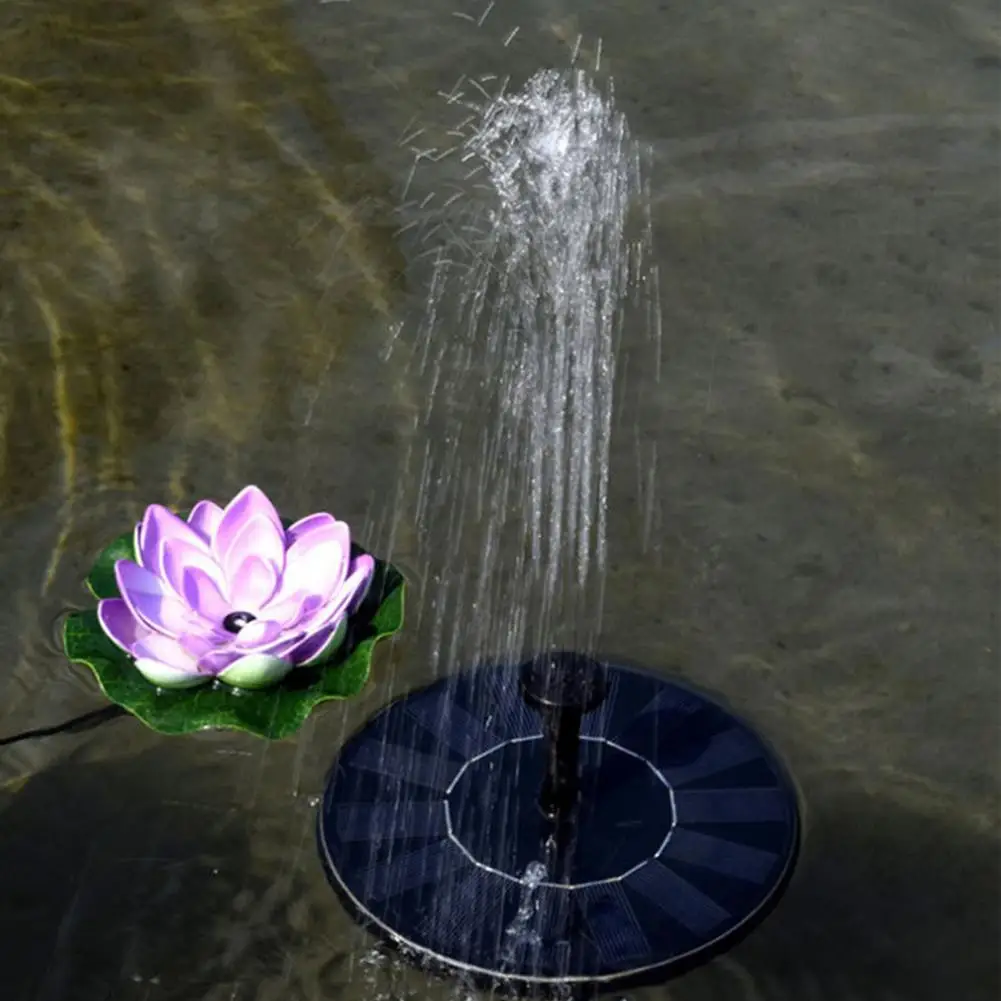 13cm 16cm Solar Fountain With 6 Nozzle Water Fountain Fast Starting High Efficiency Solar Power Bird Bath Pump
