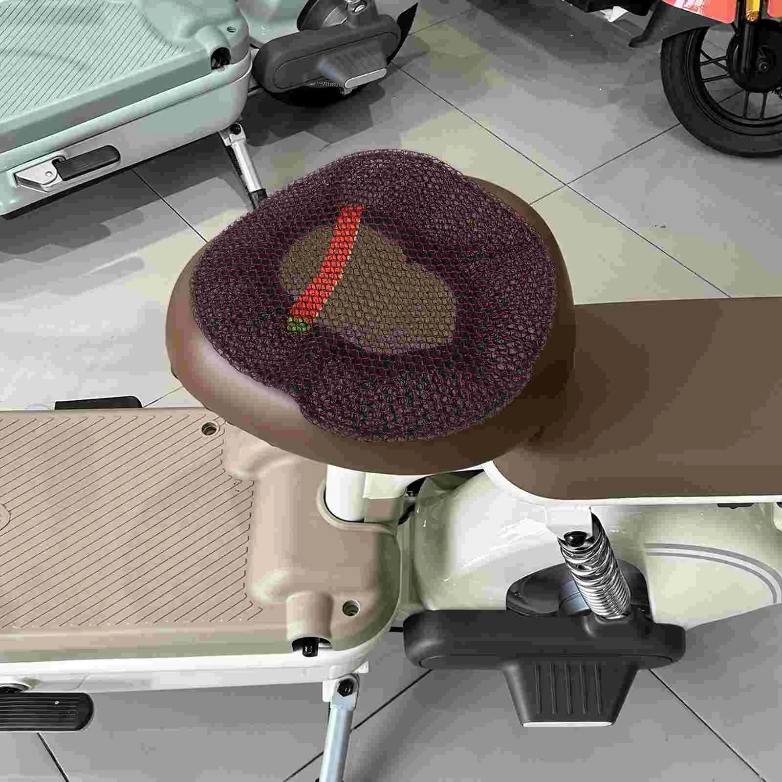 

Electric Car Seat Cover Bike Cushion Saddle Necessities Elastic Mesh Essentials