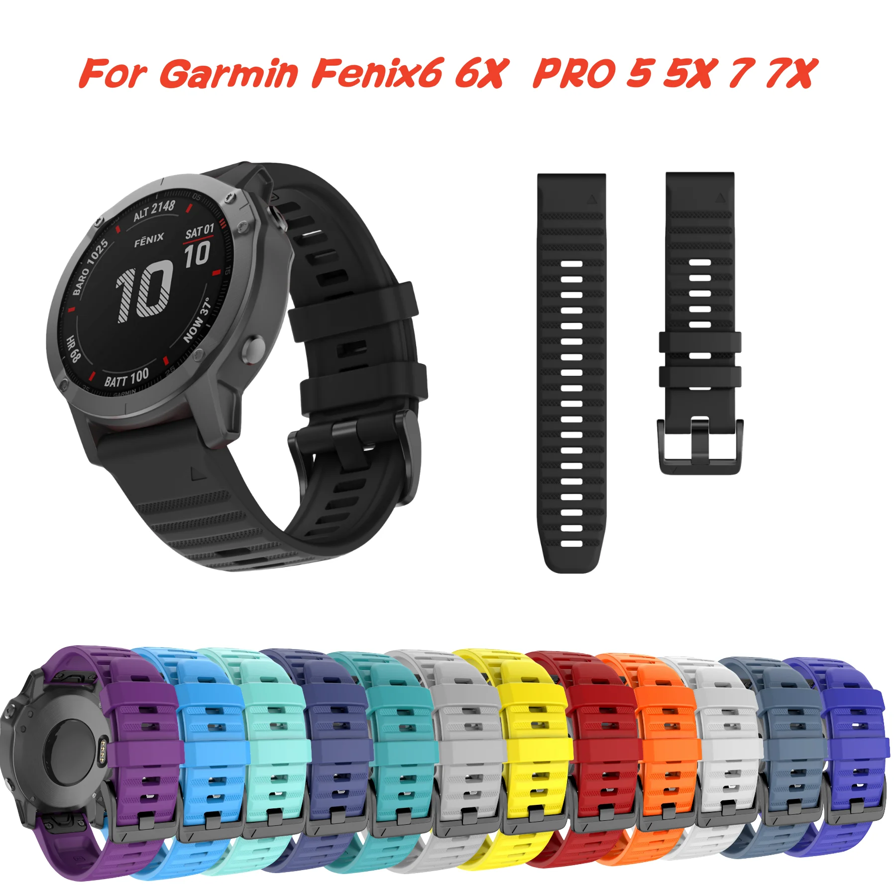 Silicone Watch Band Strap - Versatile Easyfit Wristband
