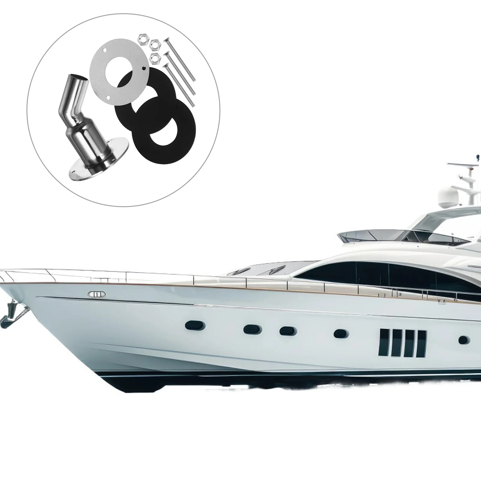 

Heater Vent Exhaust Flex Smoke Boat Accessories Marine Steam Diverter Stainless Steel Connector Tubing For Ship
