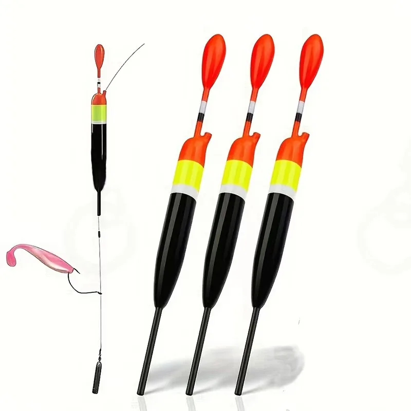Lot de 5 flotteurs coulissants premium en balsa pour pêche en mer et eau douce avec