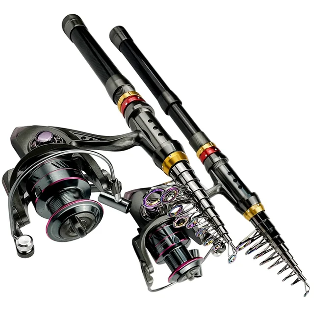 Carbon Fiber Telescopic Fishing Rod Combo 2