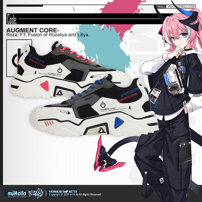 

MiHoyo genuine game honkai impact 3 doujin shoes cosplay unisex fashion warrior sneaker shoes sporting style birthday Xmas gift