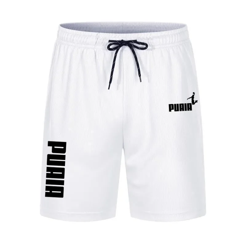 Men's Running Shorts Casual Sports Breathable Mesh Quick Dry Shorts Outdoor Hiking Clothing Fitness Quick Dry Drawstring Shorts