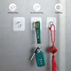 Transparent Self Adhesive Hooks Wall Suction Storage Holder Door Wall Mounted Hanger Hook Self Adhesive Hook for Keys Bathroom 3