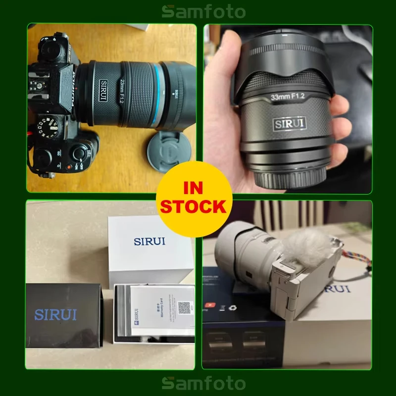 Sirui série sniper 23mm 33mm 56mm f1.2 APS-C lente de foco